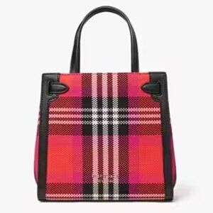 Kate Spade Lane Plaid Small Satchel Crossbody Purse